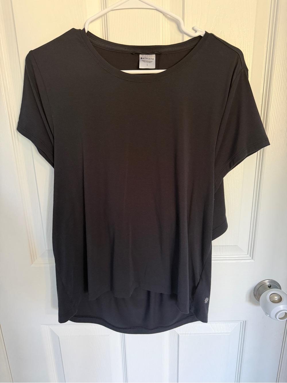 Athleta Open Back Black Top